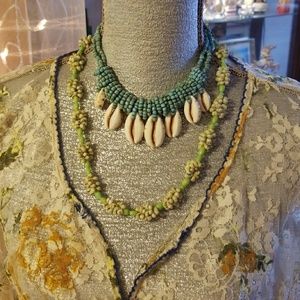 Pair of Shell and Bead Necklaces